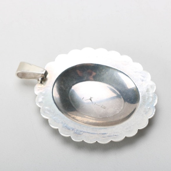 Navajo Artist Fidel Bahe Sterling Silver Concho - Picture 5 of 5